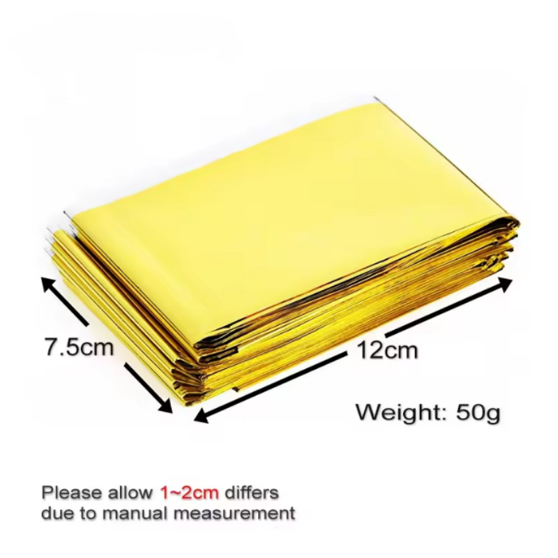 Survival Blanket Reflective - 다용도 반사 열 보온 비상 담요