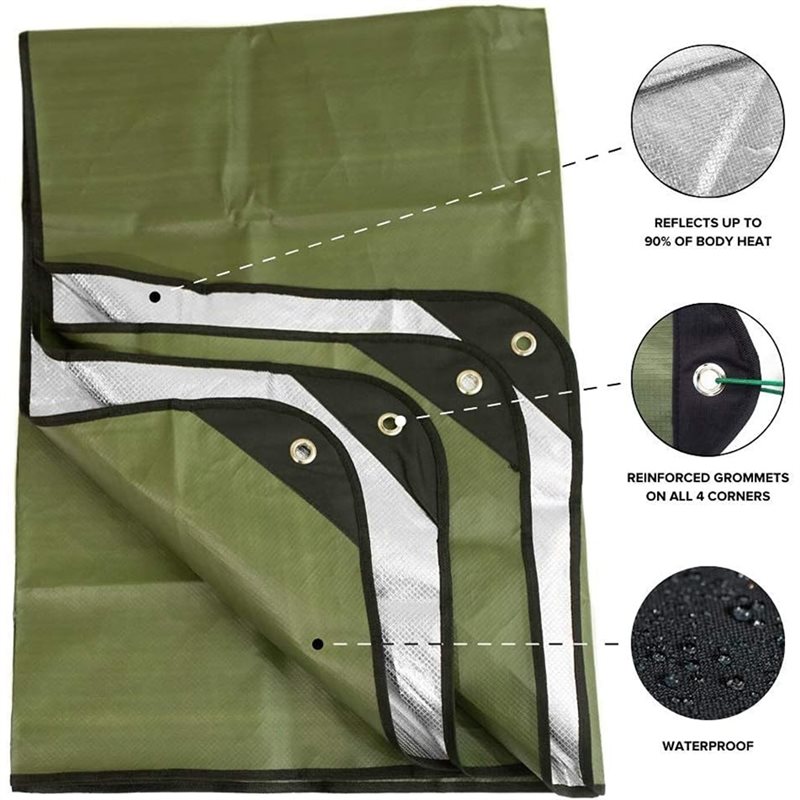 재사용 가능한 단열 방수포, 210cm x 150cm  - Survival Blanket Reflective 리뷰 및 가격