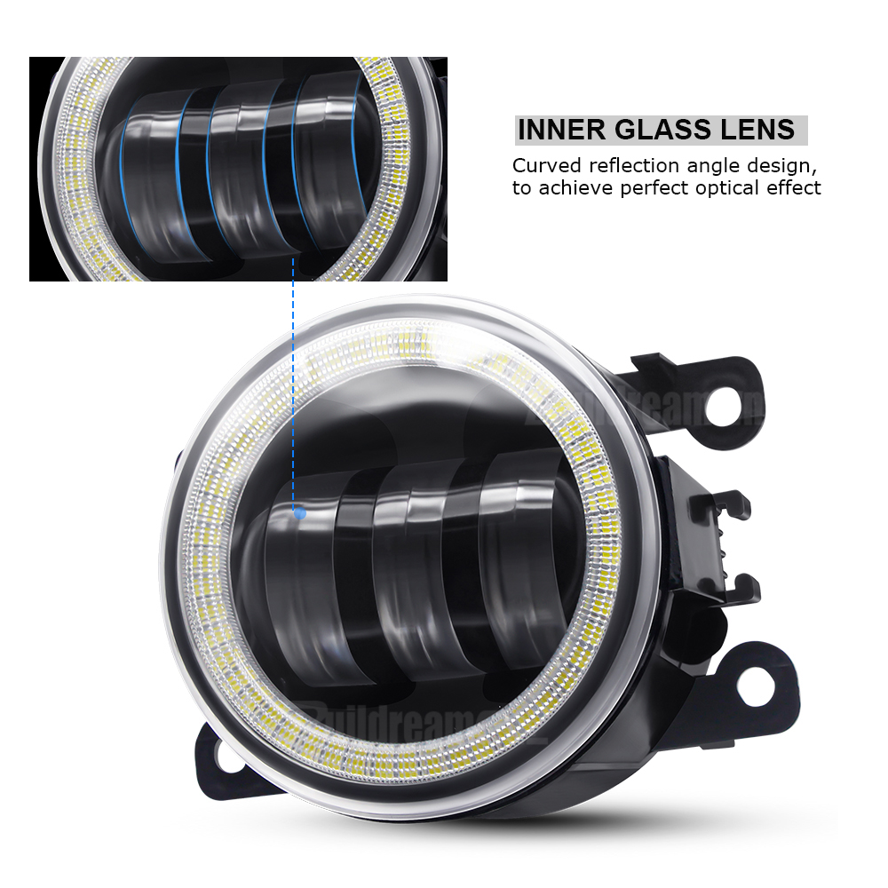 2 개 천사 눈 안개등 지프 레니게이드 나침반 체로키  - Compass Lensatic 리뷰 및 가격